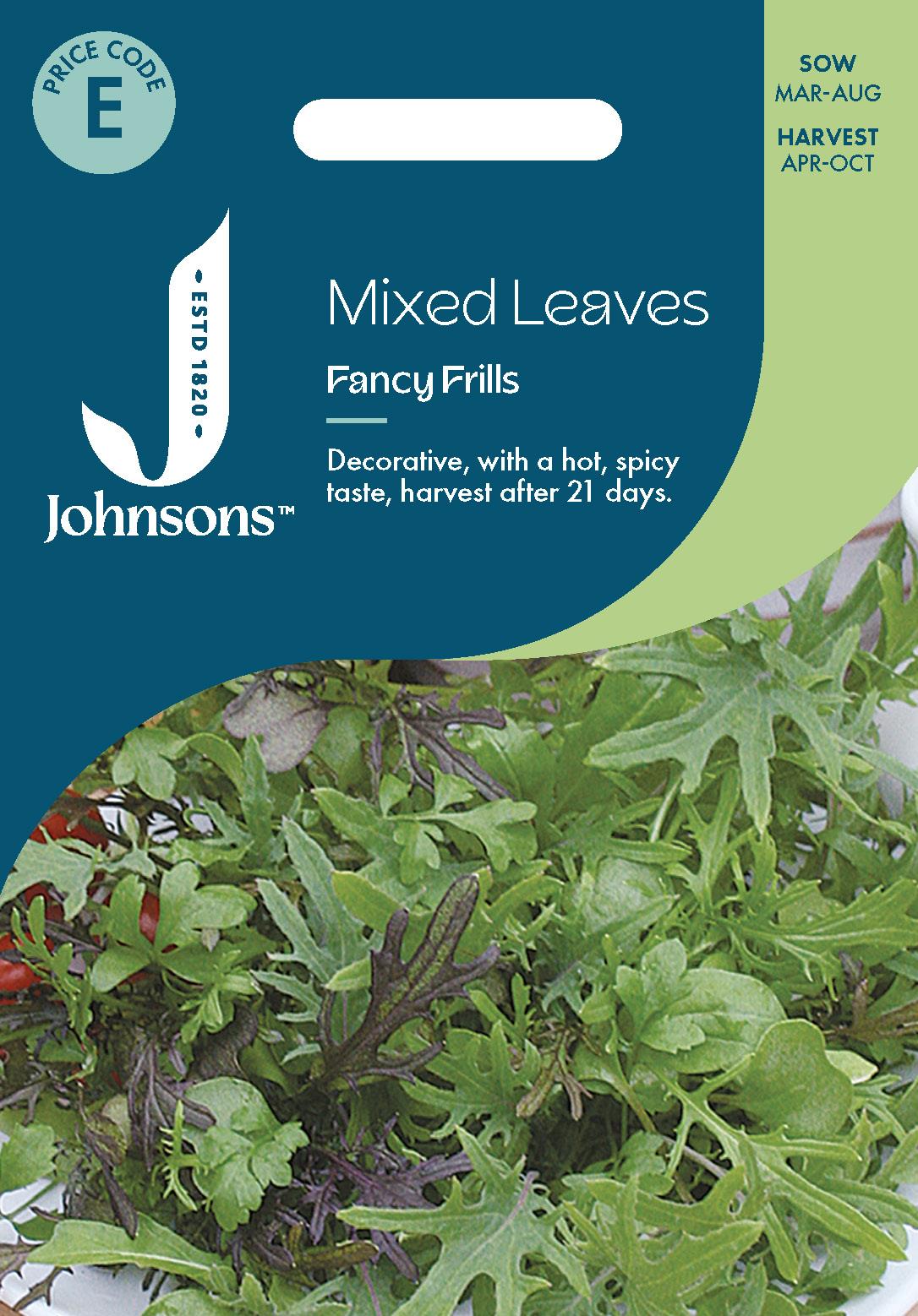 Johnsons - Mixed Leaves Fancy Frills - 500 Seeds