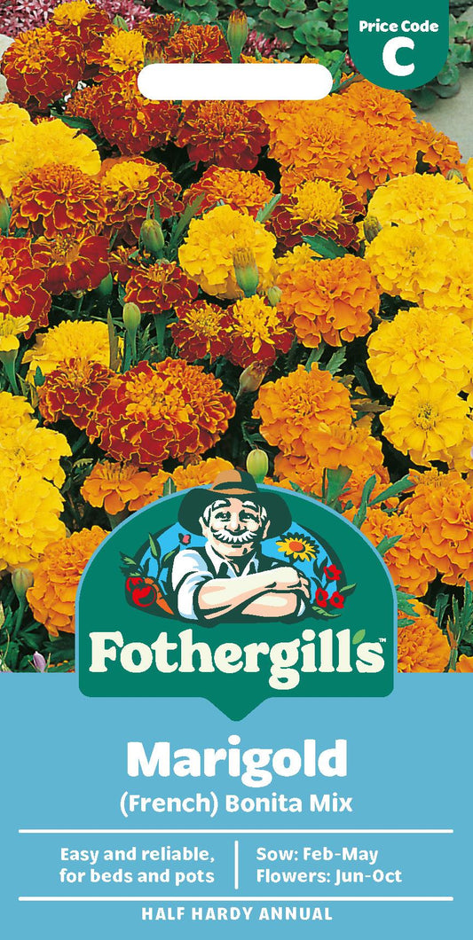 Fothergills French Marigold Bonita Mix Seeds
