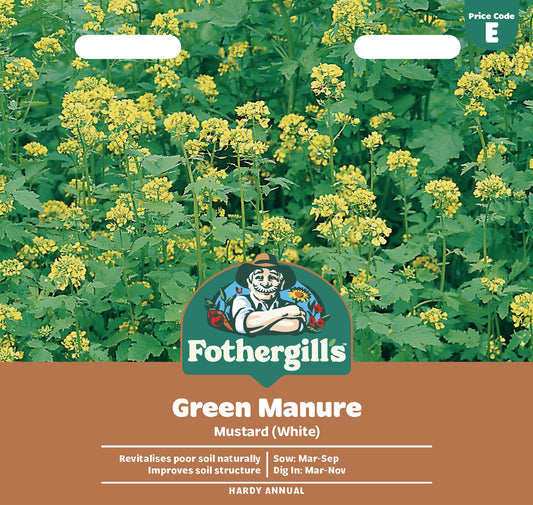 Fothergills Green Manure Mustard (White) Seeds