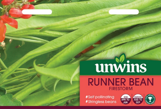 Unwins Runner Bean Firestorm 40 Seeds
