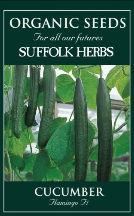 Suffolk Herbs Organic Cucumber Flamingo F1 Seeds