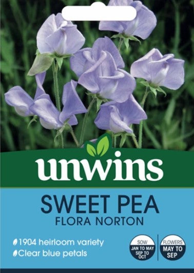 Unwins Flower Sweet Pea Flora Norton - 21 Seeds