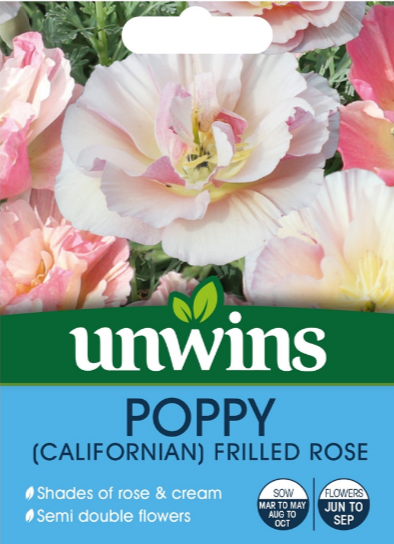 Unwins Poppy (Californian) Frilled Rose 150 Seeds