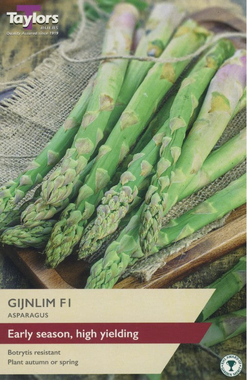 Asparagus Crowns – 2 Crown Packs (Connover’s Colossal, Gijnlim F1, Pacific Purple)