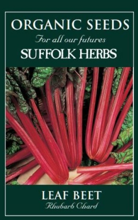 Suffolk Herbs Organic Rhubarb Chard Seeds
