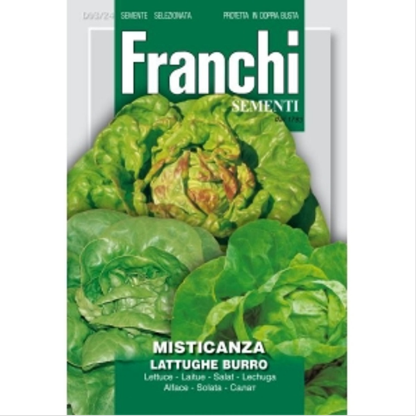 Franchi Seeds of Italy Butterhead Lettuce Mix Di Lattughe Burro Seeds
