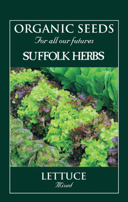 Suffolk Herbs Organic Lettuce Mixed 350 Seeds