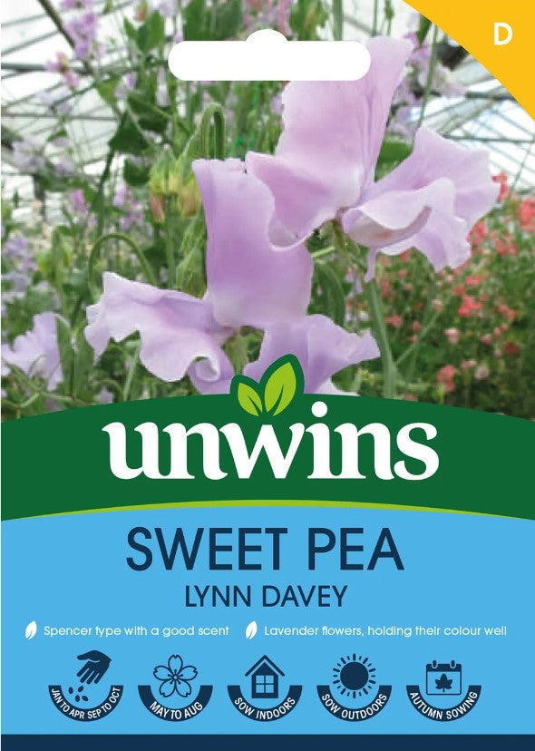 Unwins Flower Sweet Pea Lynn Davey - 21 Seeds