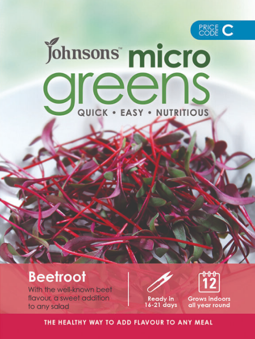 Johnsons Salad Microgreen Beetroot (Bulls Blood) 800 Seeds