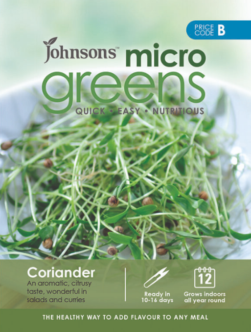 Johnsons Salad Microgreen Coriander 1000 Seeds