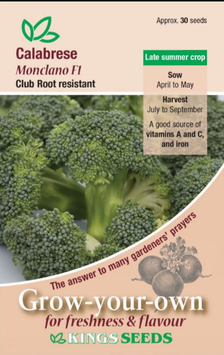 Kings Seeds Calabrese Monclano F1 30 Seeds