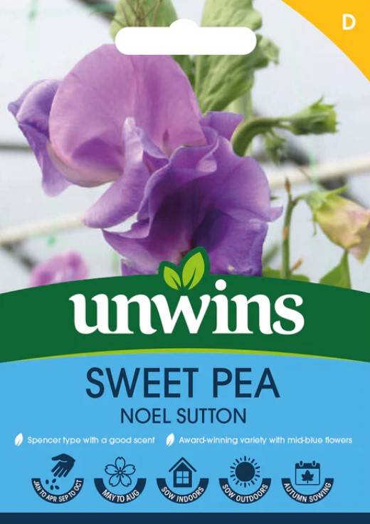 Unwins Flower Sweet Pea Noel Sutton - 21 Seeds