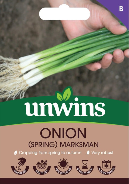 Unwins Spring Onion Marksman Seeds – Mild Non-Bulbing Variety