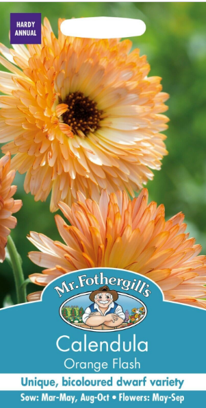Mr Fothergills Edible Flower Calendula Orange Flash Seeds