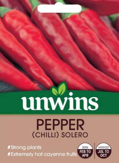 Unwins Pepper (Chilli) Solero 10 Seeds
