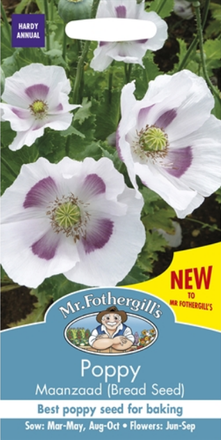Mr Fothergills - Edible Flower - Poppy Maazad (Bread Seed) Seeds