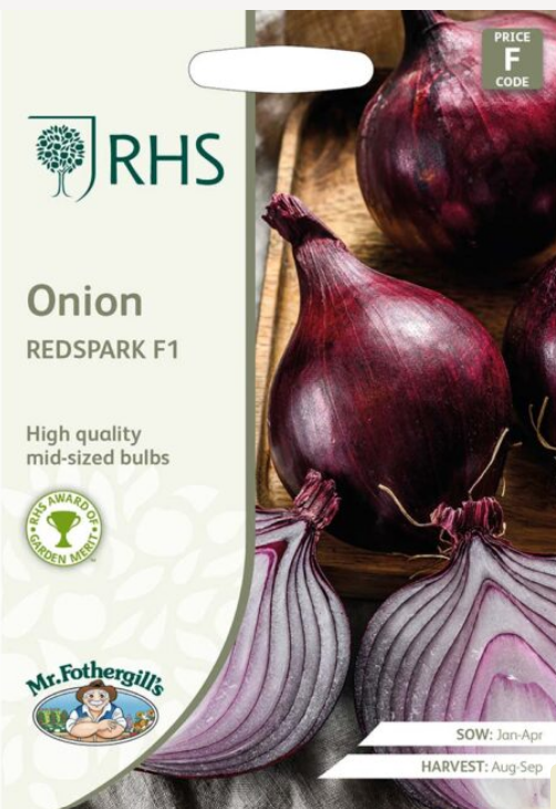 Mr Fothergills RHS Onion Redspark F1 - 200 Seeds