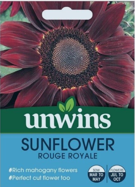 Unwins Sunflower Rouge Royale 16 Seeds