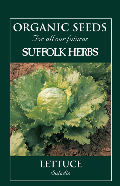 Suffolk Herbs Organic Lettuce Saladin 150 Seeds