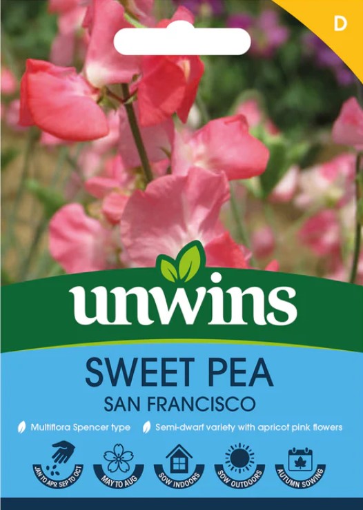 Unwins Flower Sweet Pea San Francisco - 11 Seeds
