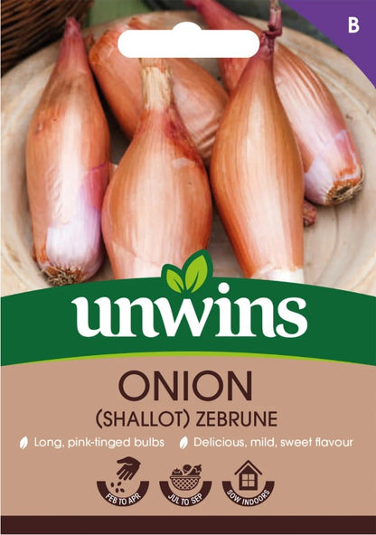 Unwins Vegetable Shallot Zebrune - 75 Seeds