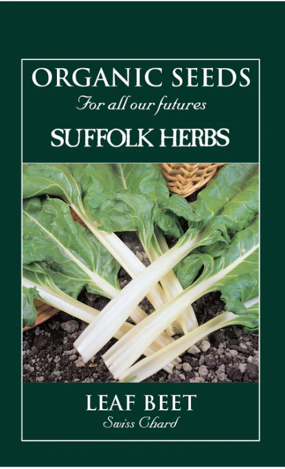 Suffolk Herbs Organic Beet Leaf Swiss Chard 175 Seeds