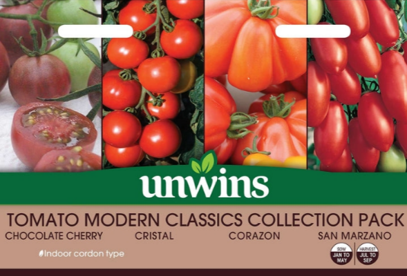 Unwins Tomato Modern Classic Collection Pack Seeds
