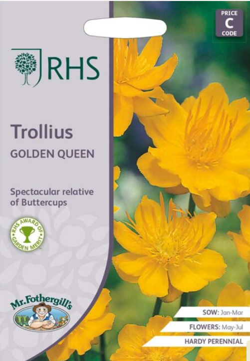 Mr Fothergills Trollius Golden Queen 20 Seeds