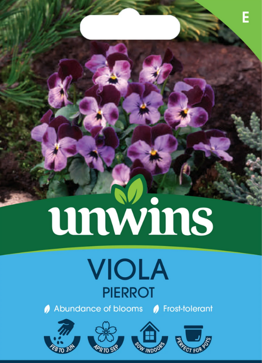Unwins Viola Pierrot 25 Seeds