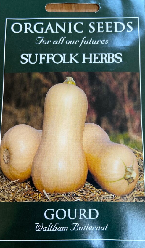 Suffolk Herbs Organic Gourd Waltham Butternut 10 Seeds