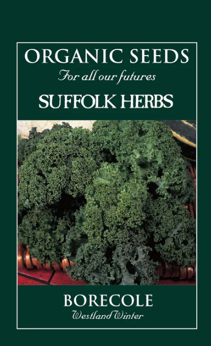 Suffolk Herbs Organic Borecole Westland Winter 50 Seeds
