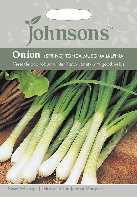 Johnsons Spring Onion Tonda Musona Alpina 500 Seeds