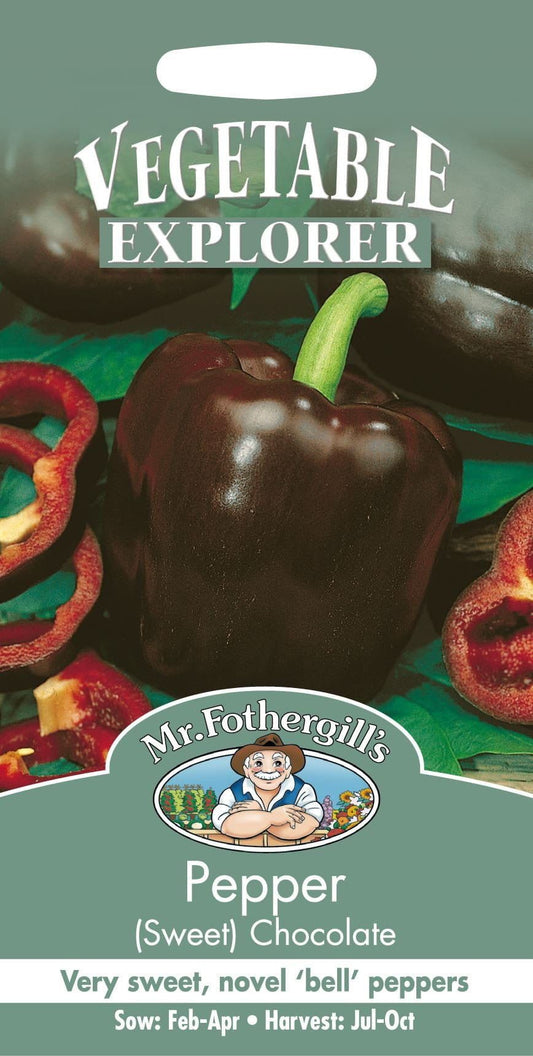 Mr Fothergills Pepper Sweet Chocolate 30 Seeds