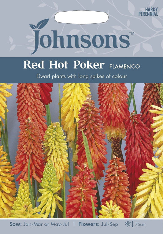 Johnsons Red Hot Poker Flamenco 30 Seeds
