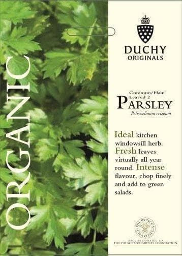 Thompson & Morgan Duchy Original Organic Herb Parsley Flat Leaved 800 Seed