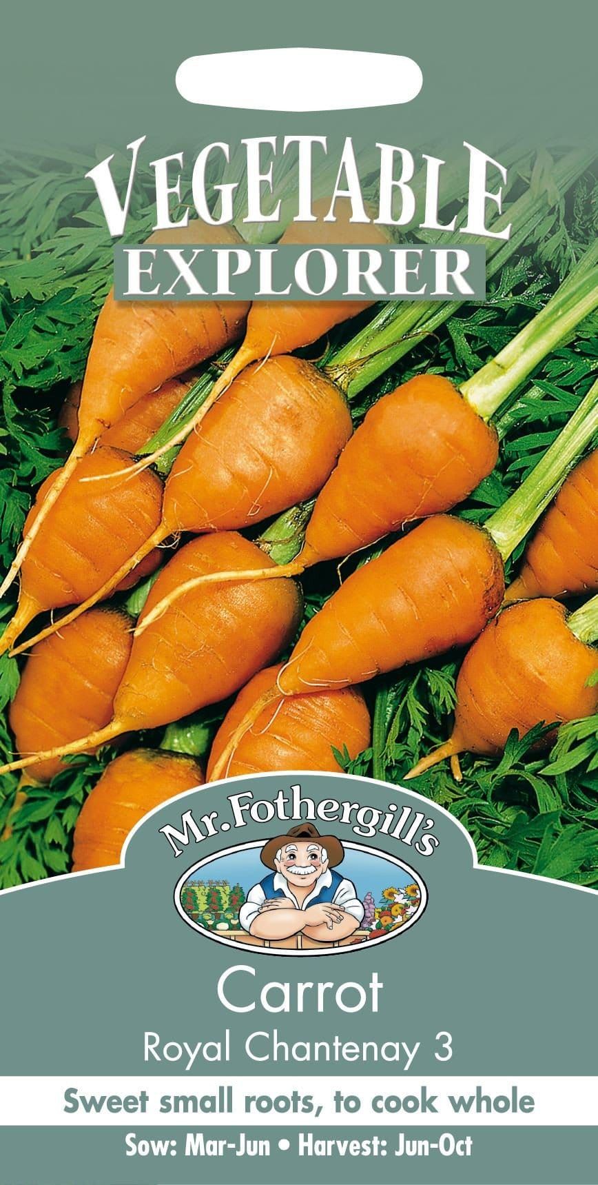 Mr Fothergills Carrot Royal Chantenay 3 - 1000 Seeds
