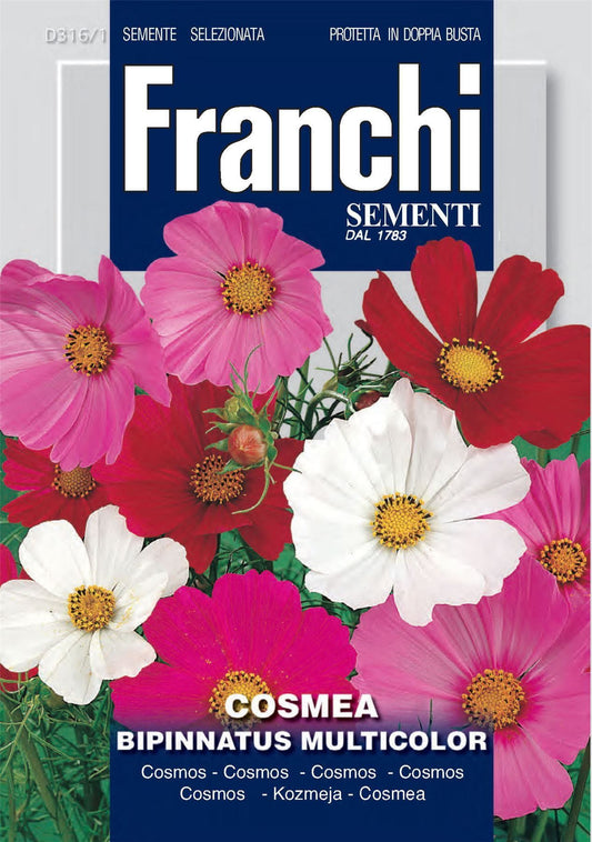 Franchi Seeds of Italy - Flower - FDBF_ 316-1 - Cosmea - Grandiflora Mix - Seeds