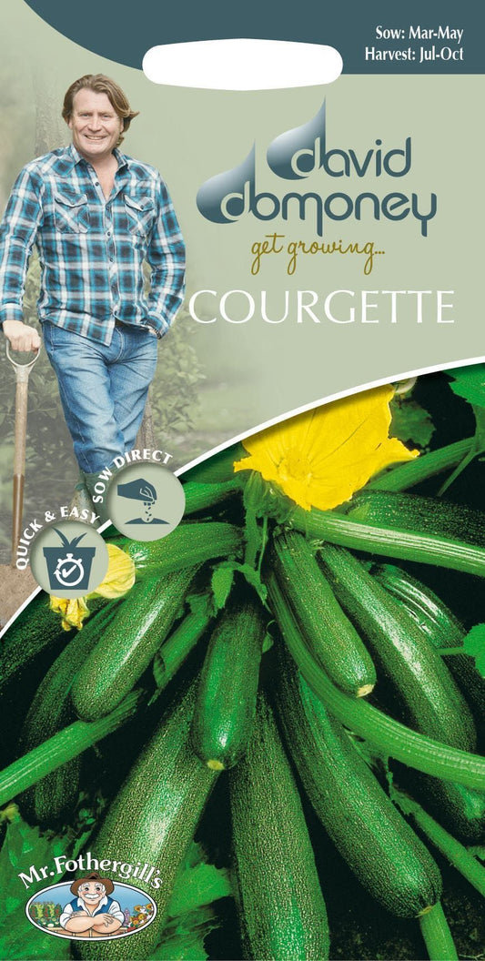 Mr Fothergills - David Domoney - Vegetable - Courgette - Patriot F1 - 10 Seeds