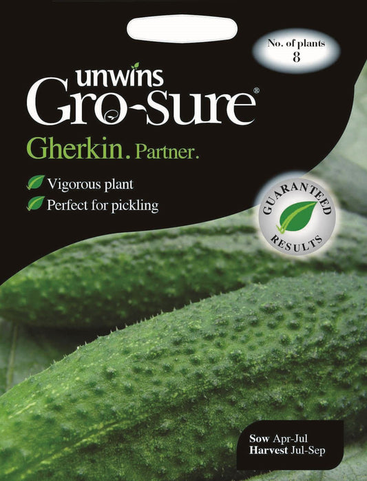 Unwins Gherkin Partner F1 8 Seeds
