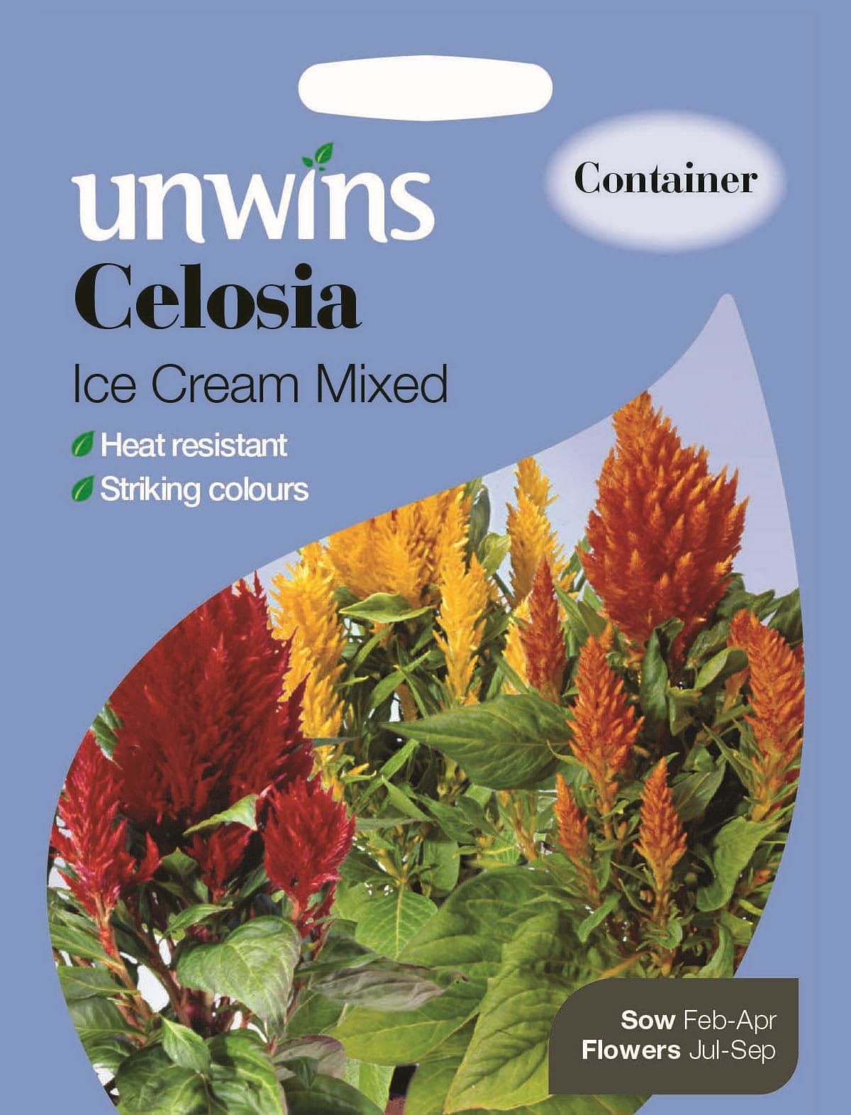 Unwins Celosia Ice Cream Mixed (d) 30 Seeds