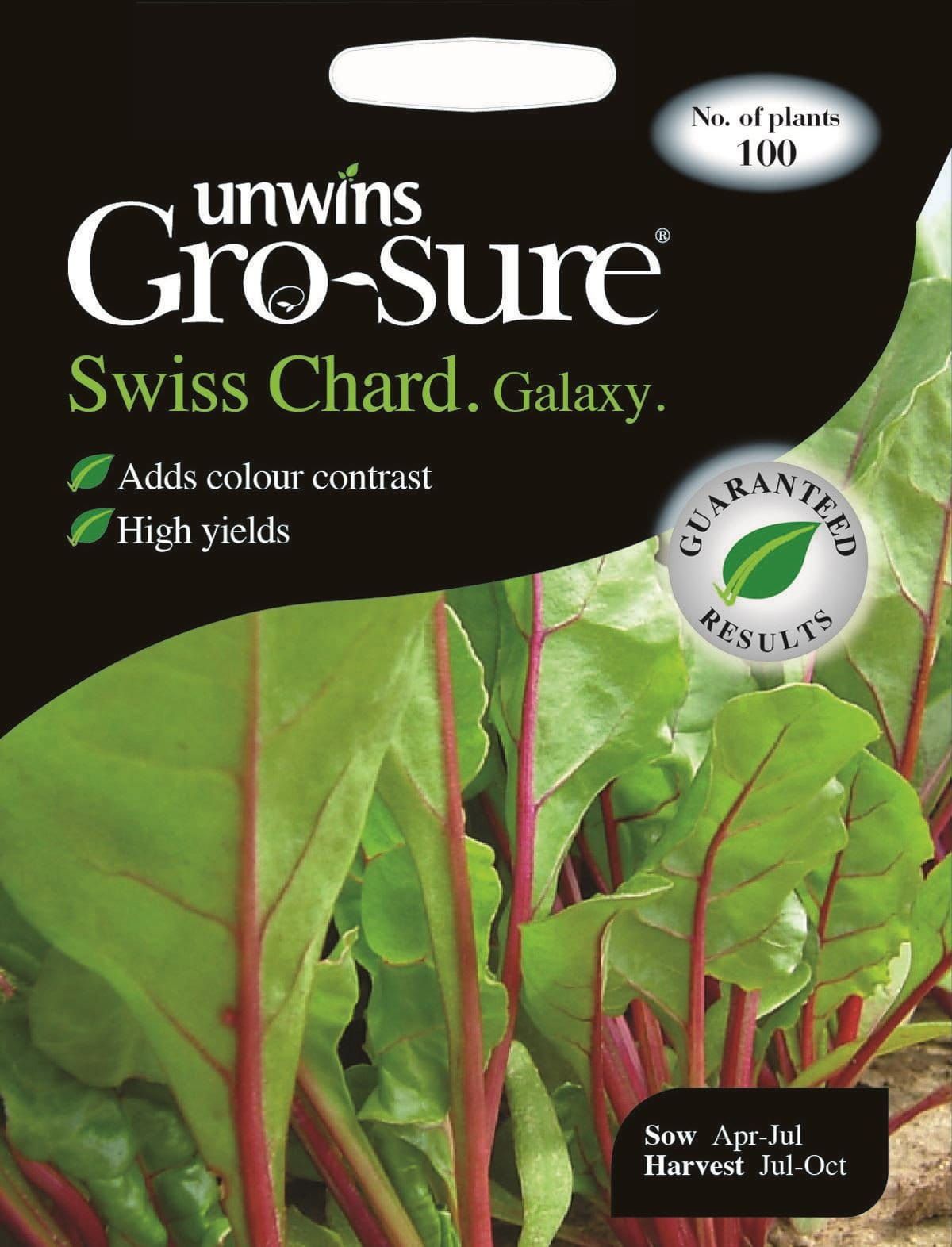 Unwins Swiss Chard Galaxy F1 80 Seeds
