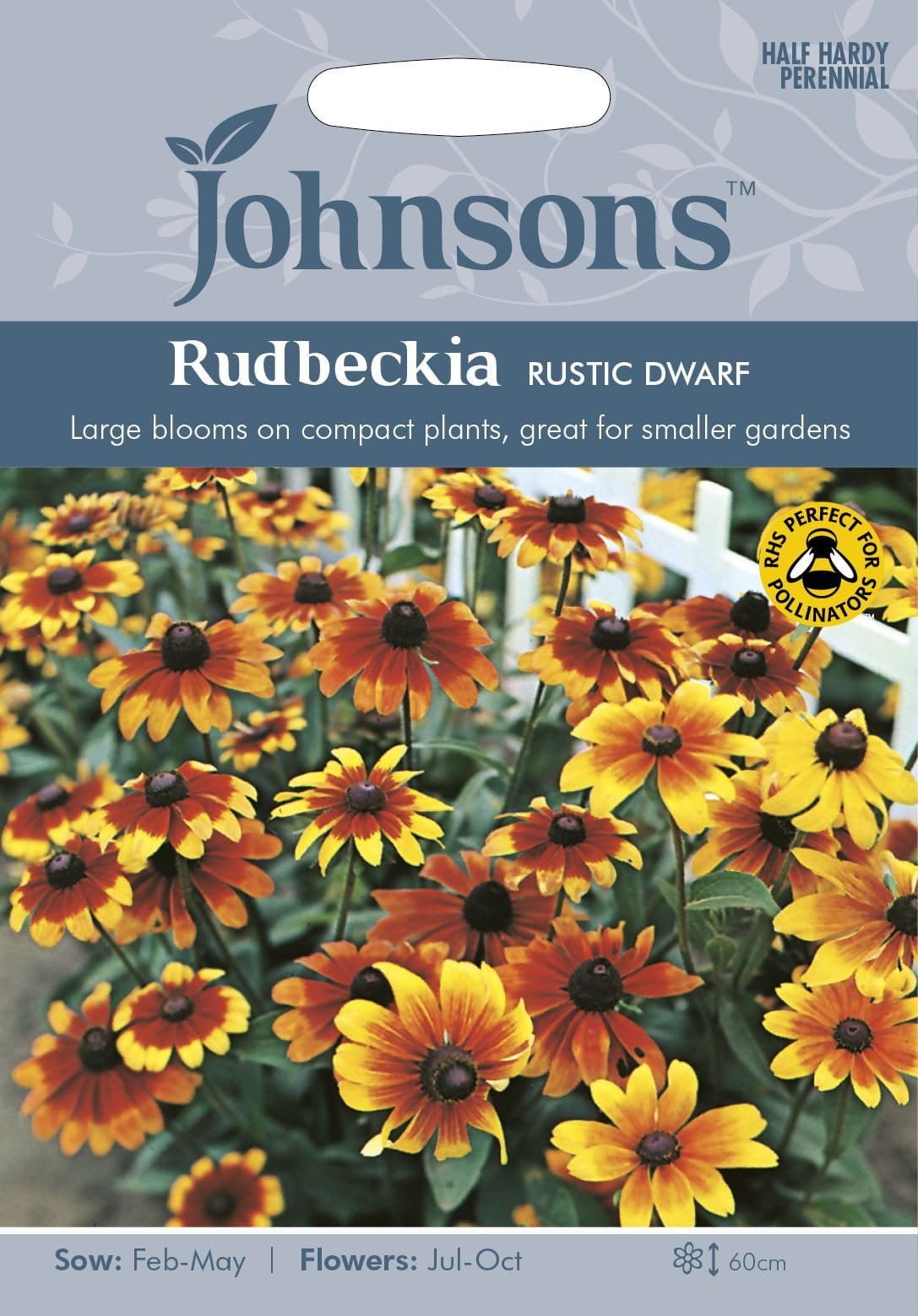 Johnsons Rudbeckia Rustic Dwarf 500 Seeds