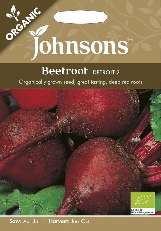 Johnsons Organic Beetroot Detroit 2 275 Seeds