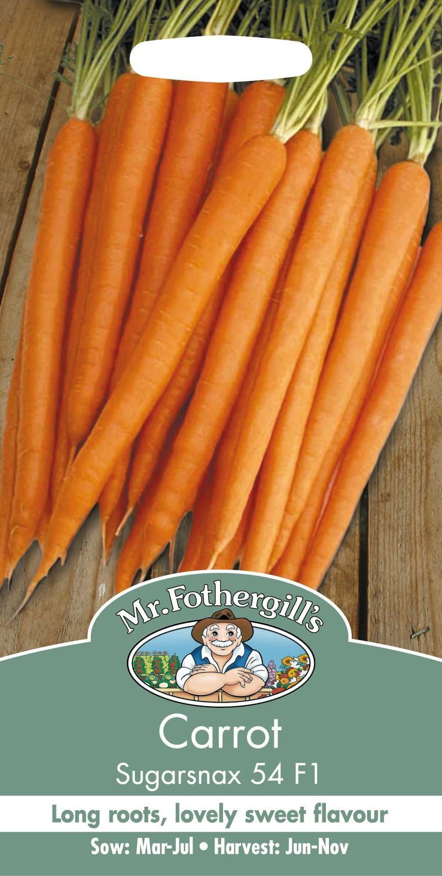 Mr Fothergills Carrot Sugarsnax 54 F1 - 500 Seeds