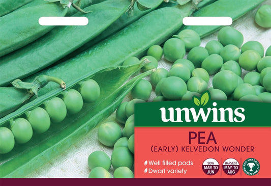Unwins Pea (Early) Kelvedon Wonder- 300 Seeds