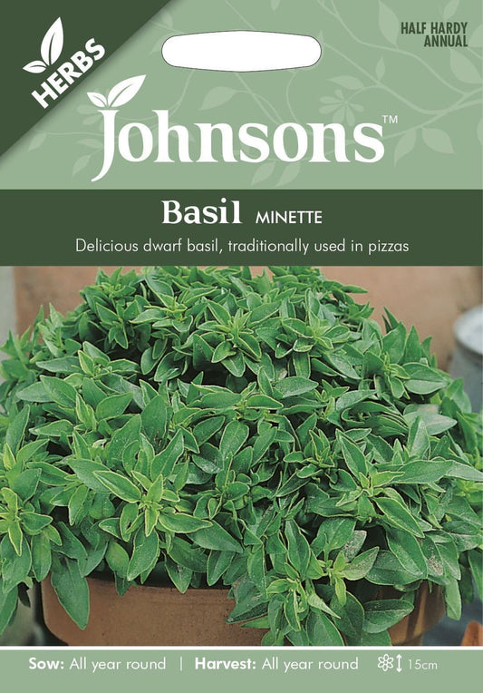 Johnsons Herb Basil Minette 300 Seeds