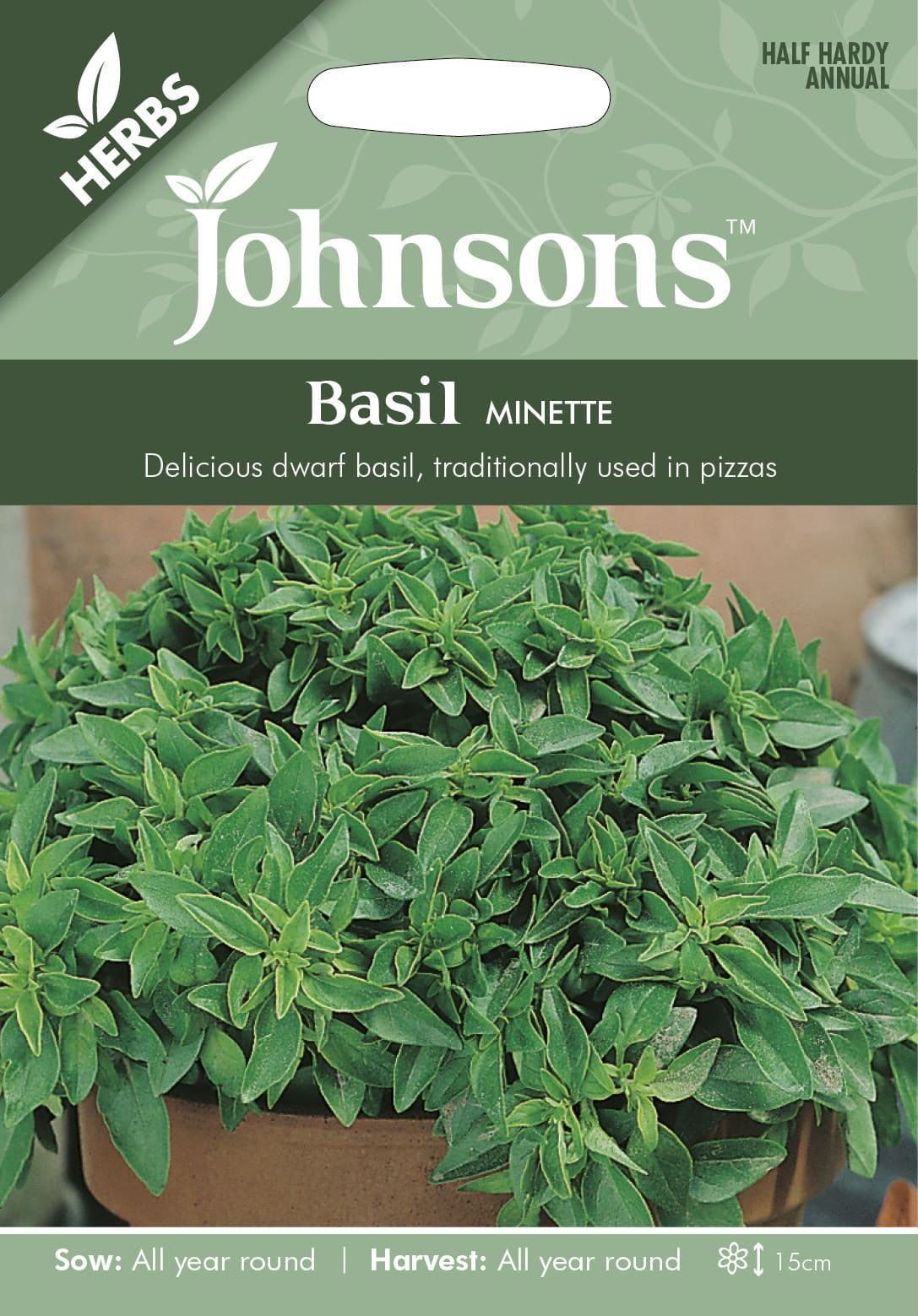 Johnsons Basil Minette 300 Seeds