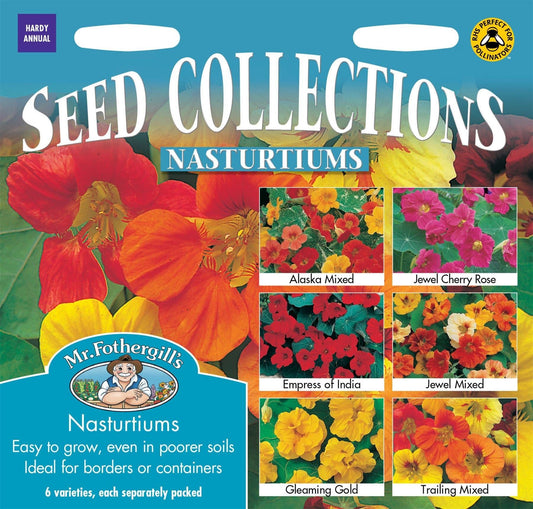 Mr Fothergills Nasturtium Collection 6 Seed Types