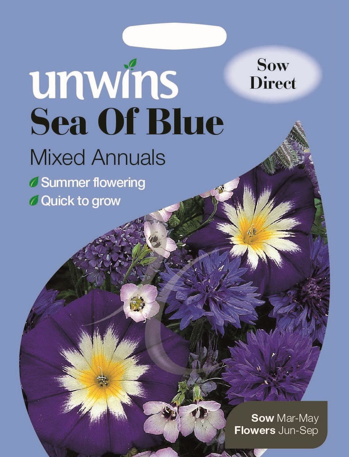 Unwins Sea of Blue Mixed Annuals 1g Seeds