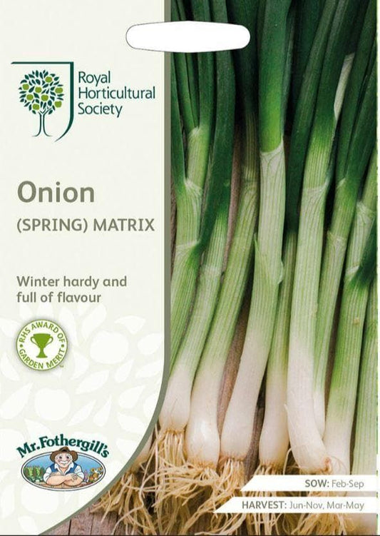 Mr Fothergills RHS Spring Onion Matrix 350 Seeds